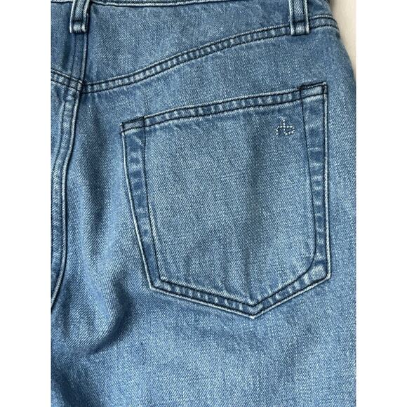 Rag & Bone Nina high-rise ankle cigarette jeans Poppy 27 Raw Hem Cropped Classic - Picture 8 of 15